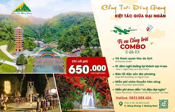 vé khu du lịch sinh thái cổng trời đông giang - Hình 3