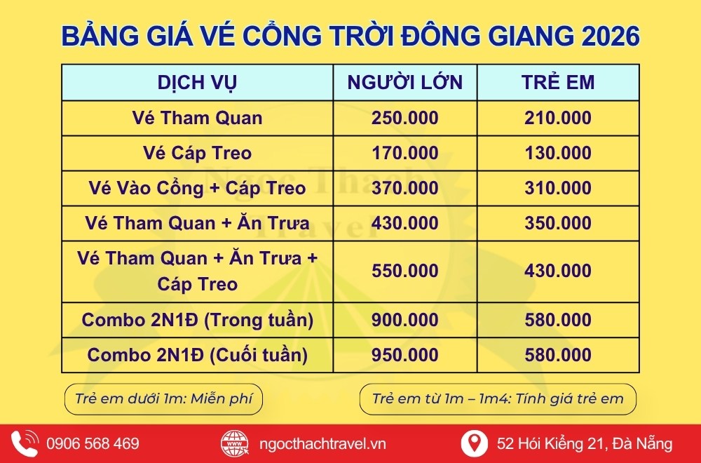 vé khu du lịch sinh thái cổng trời đông giang - Hình 4