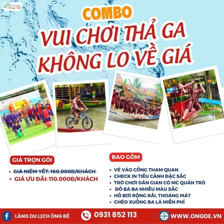 vé làng du lịch sinh thái ông đề - Hình 4