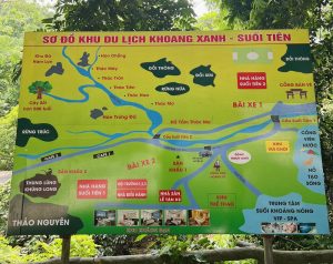 vị trí khu du lịch khoang xanh suối tiên