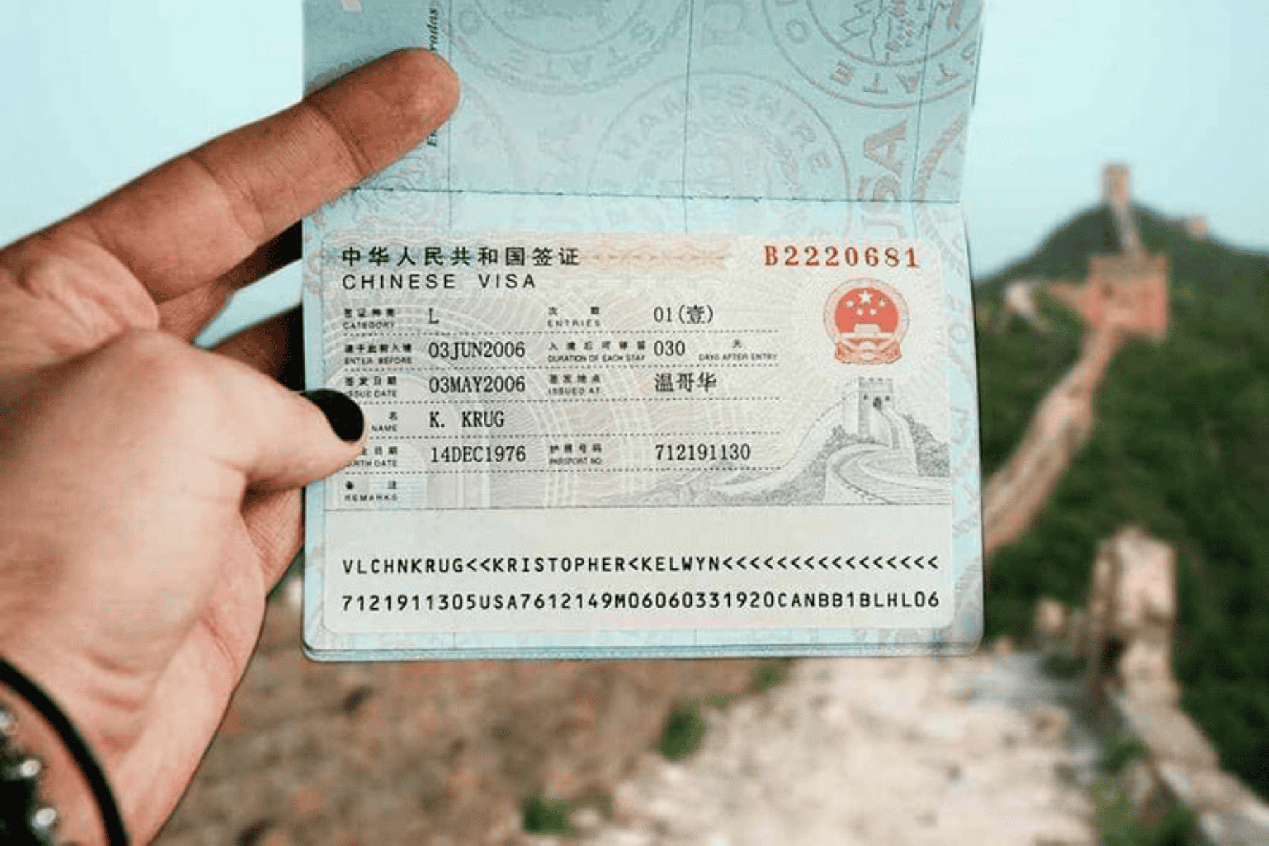 visa du lịch trung - Hình 5
