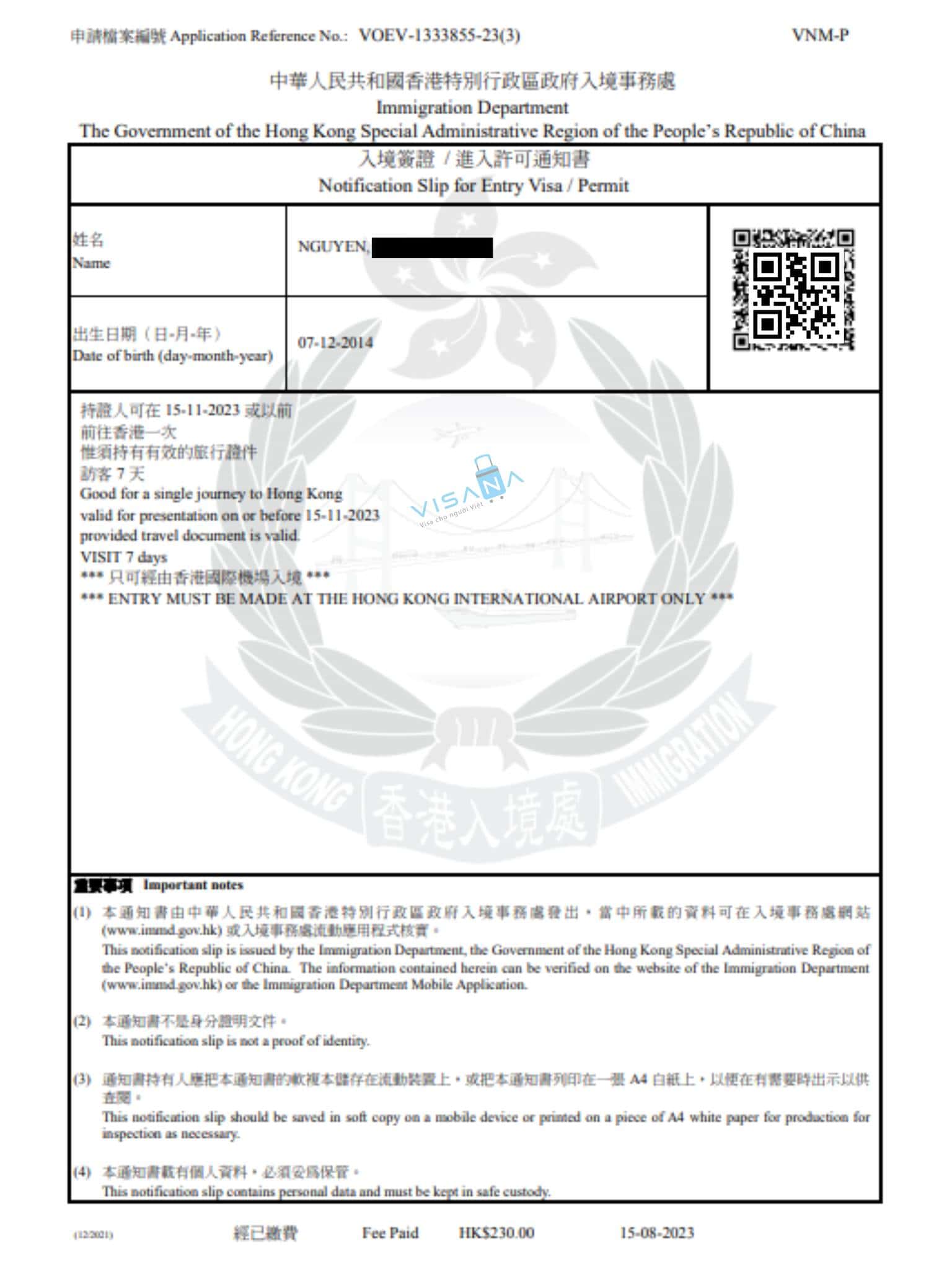 visa hong kong du lịch - Hình 1