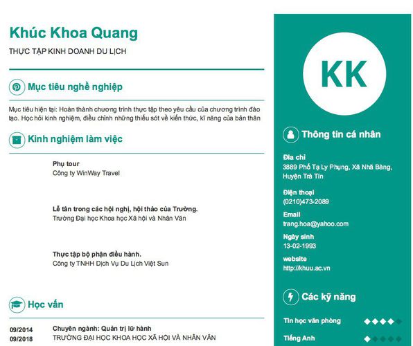 xin thực tập công ty du lịch - Hình 2