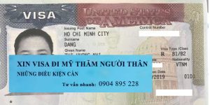 xin visa du lịch mỹ thăm người thân