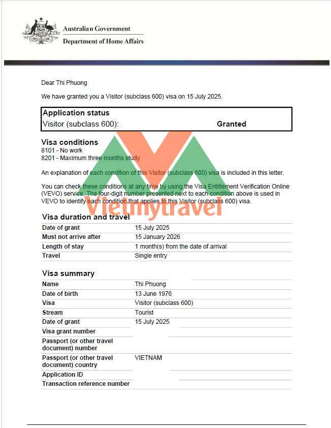 xin visa du lịch úc bao lâu có kết quả - Hình 3