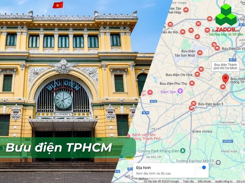 Các phố gần Bưu điện Thành phố