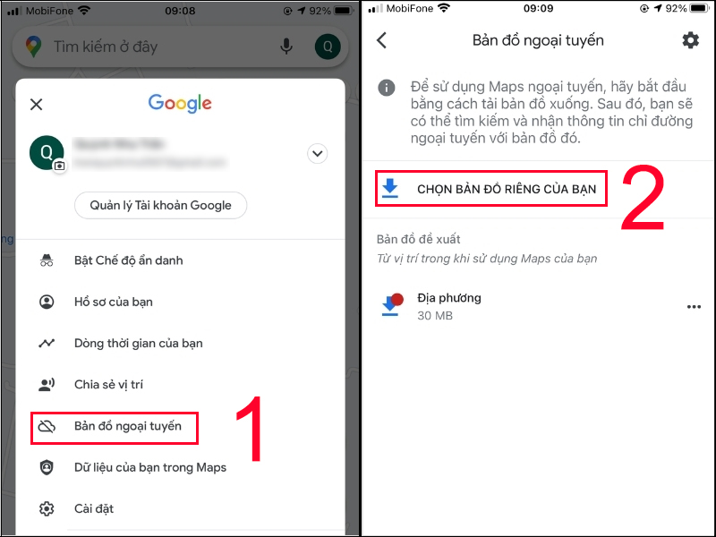Cách lưu bản đồ ngoại tuyến