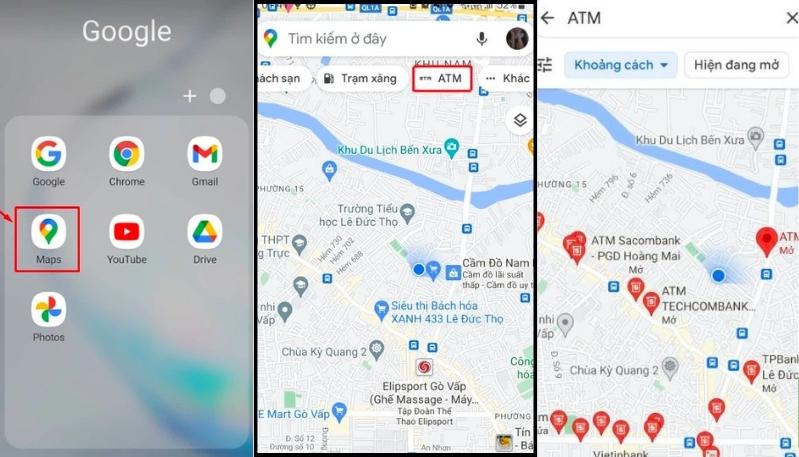 Cách tìm cây ATM gần nhất - Hình 2