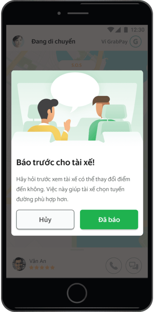 Làm gì khi cần thay đổi điểm đến trong hành trình