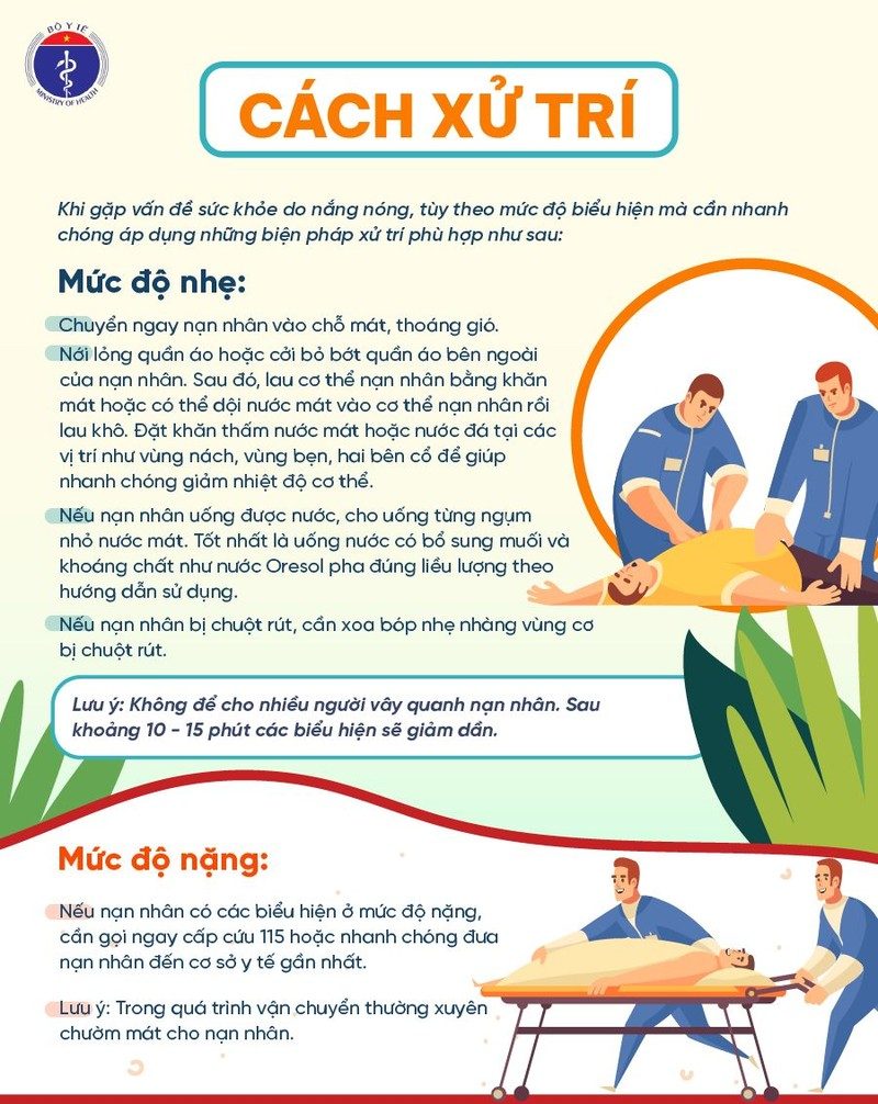 Làm gì khi trẻ bị sốc nhiệt - Hình 2
