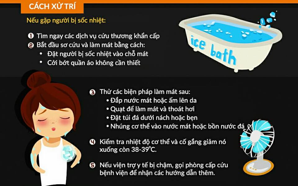 Làm gì khi trẻ bị sốc nhiệt - Hình 4