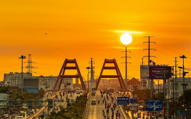Những con đường ngắm hoàng hôn đẹp ở Sài Gòn