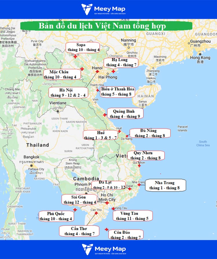 bản đồ đánh dấu du lịch việt nam - Hình 4