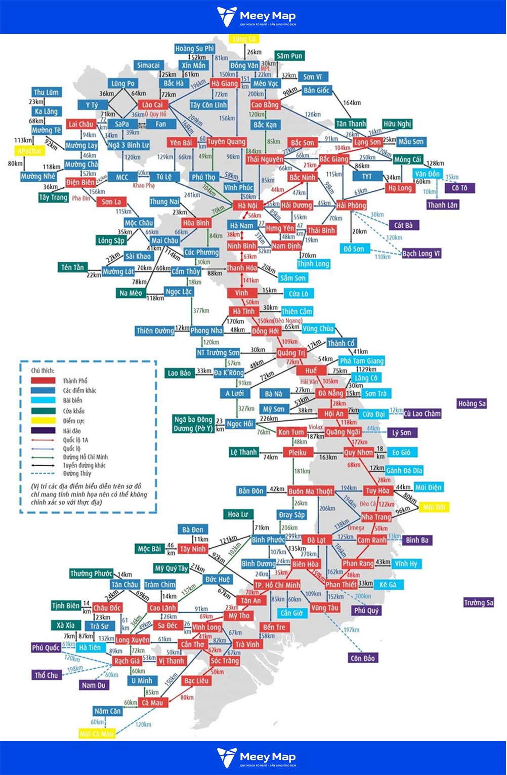 bản đồ đánh dấu du lịch việt nam - Hình 1
