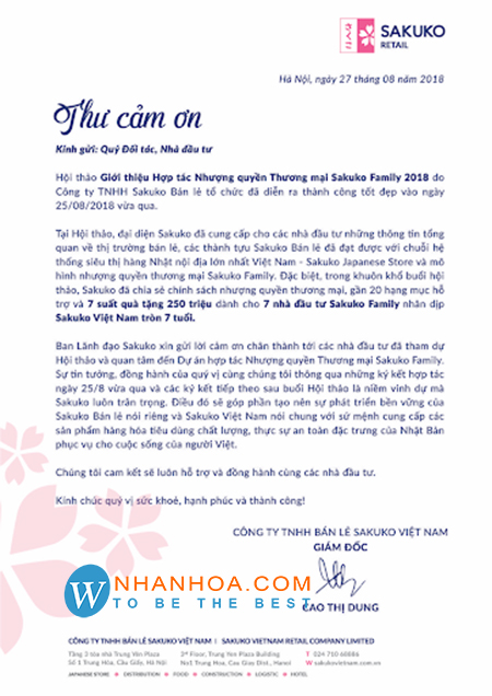 cách viết lời cảm ơn công ty lữ hành - Hình 4