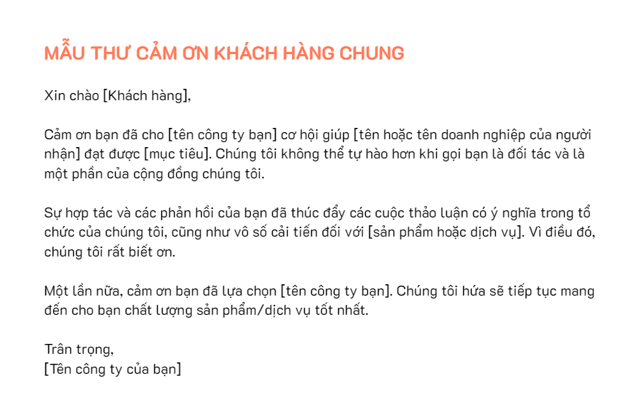 cách viết lời cảm ơn khách sau tour - Hình 5
