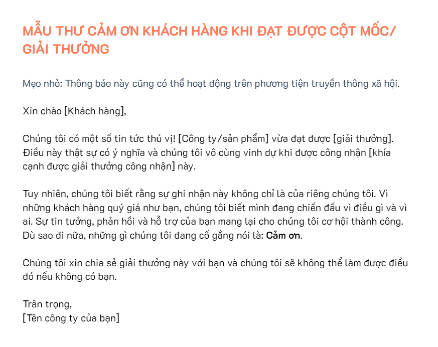 cách viết thư cảm ơn khách du lịch - Hình 4
