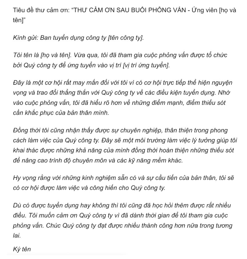 email cảm ơn ngắn gọn - Hình 3