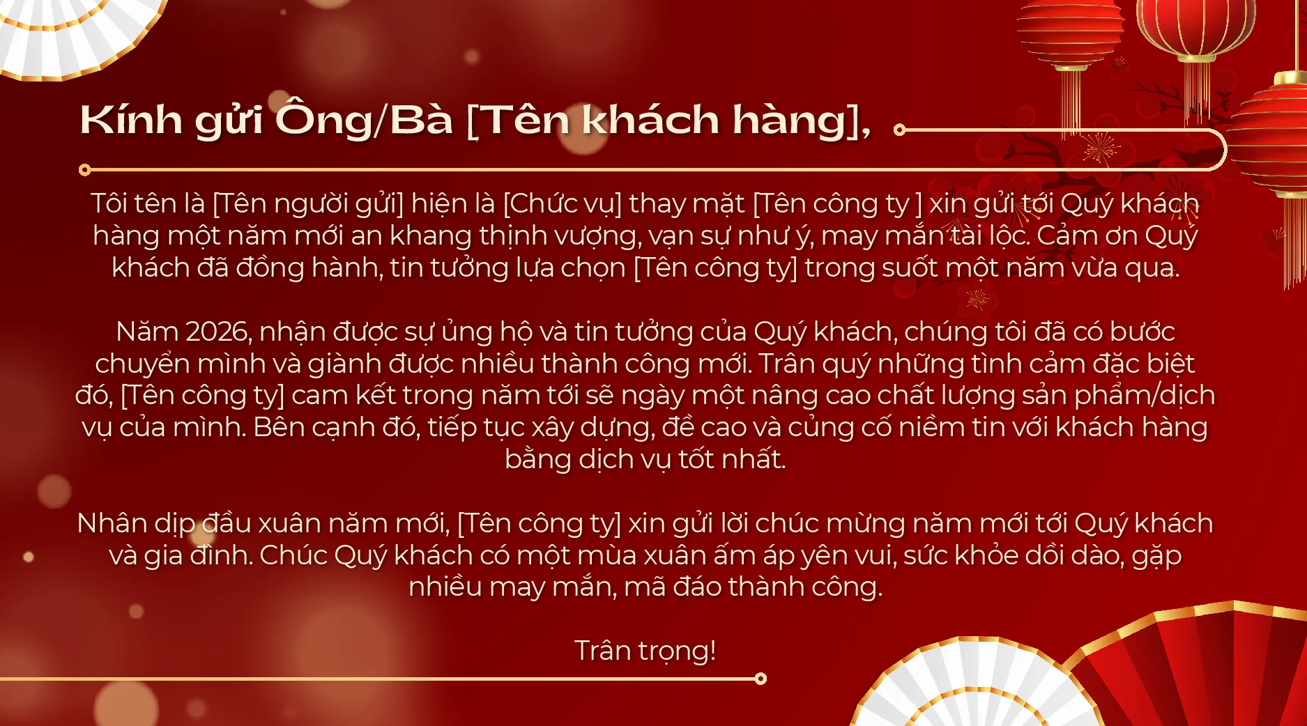 email chúc khách VIP trước tour - Hình 4