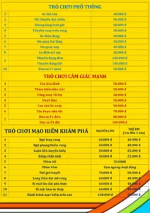giá vé khu du lịch đại nam