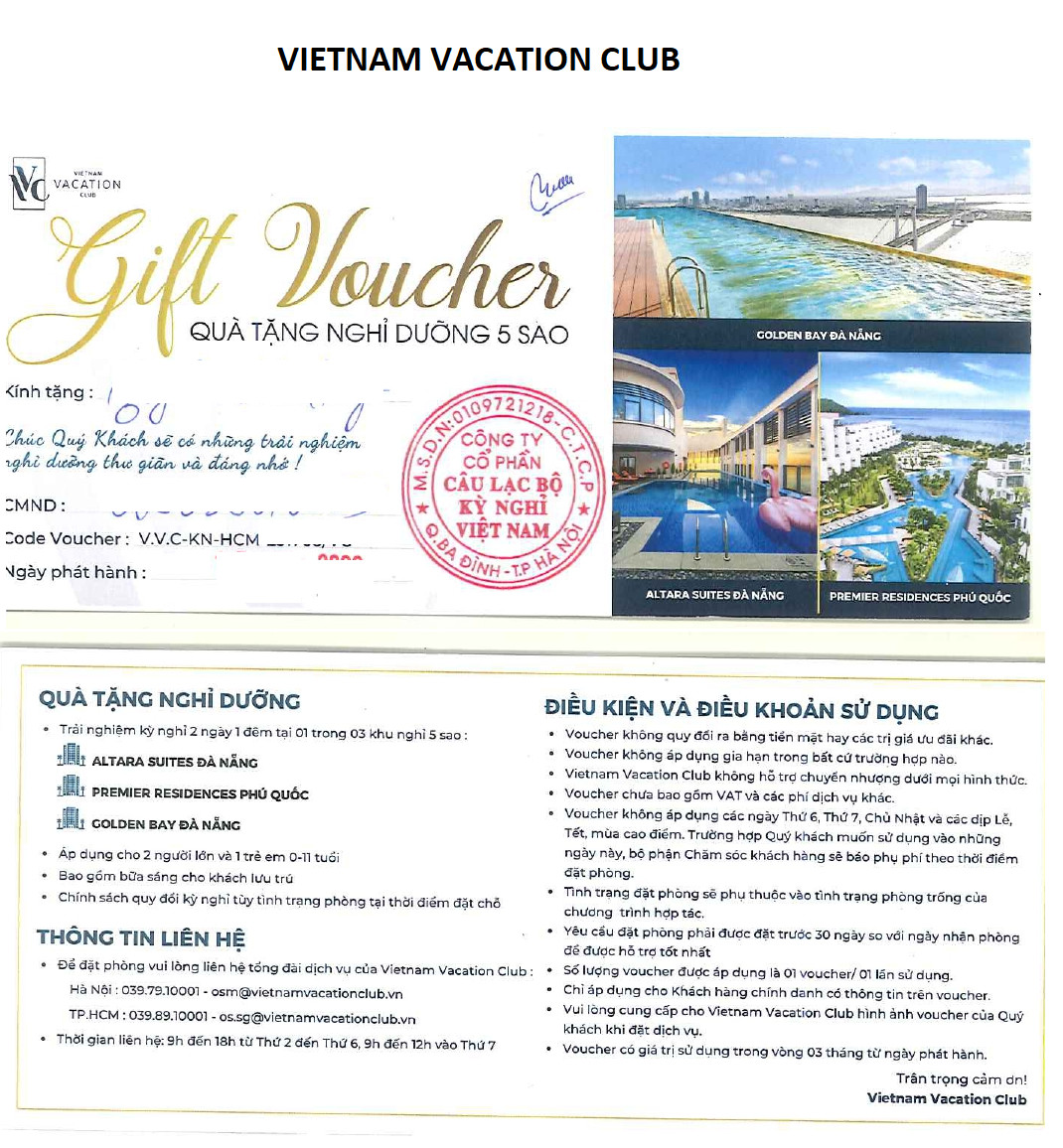 holidays vietnam tặng voucher du lịch - Hình 3
