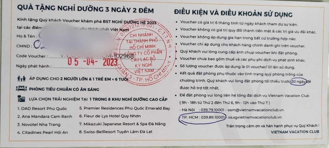 holidays vietnam tặng voucher du lịch - Hình 1
