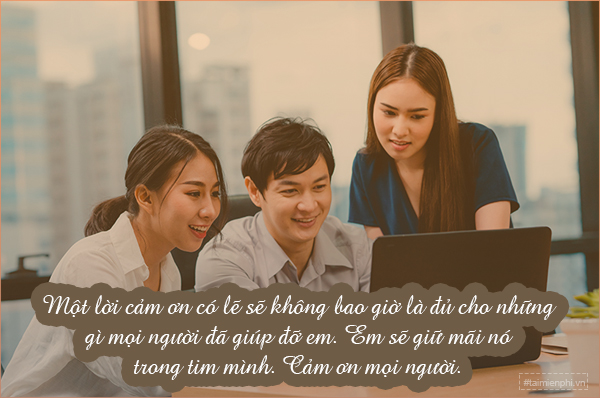 lời cảm ơn dành cho đồng nghiệp trong chuyến đi - Hình 4