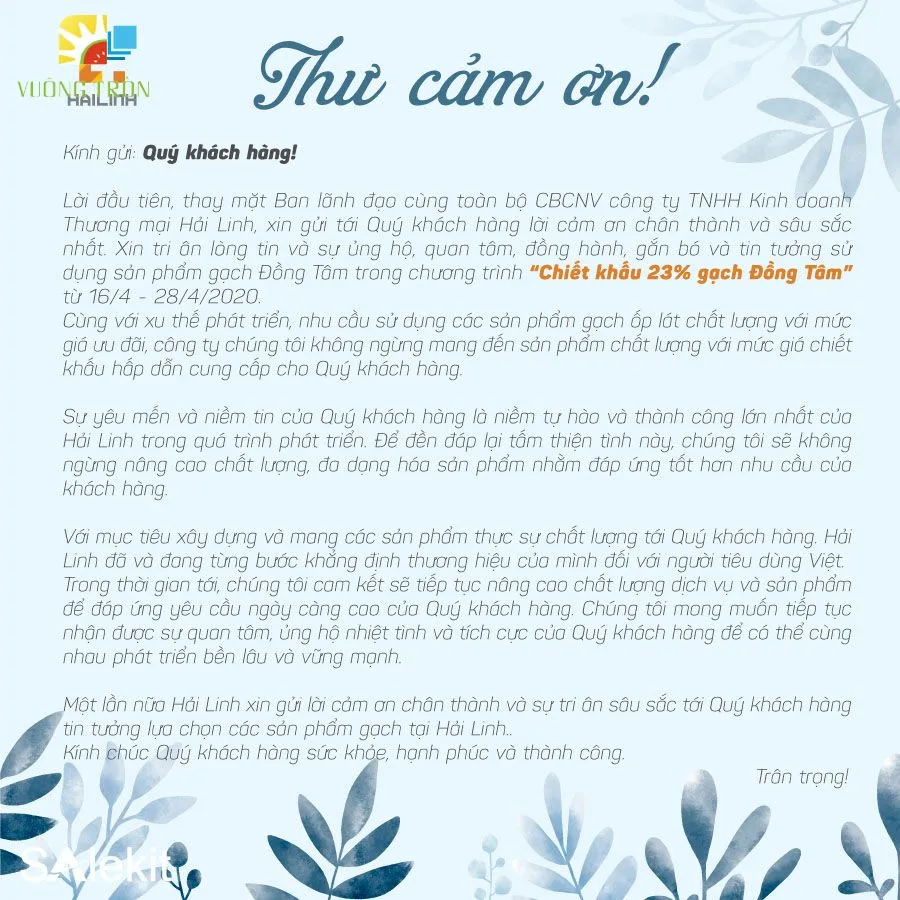 lời cảm ơn đoàn khách công ty - Hình 2