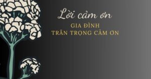 lời cảm ơn đoàn khách gia đình
