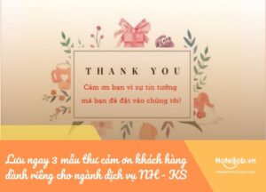 lời cảm ơn khách hàng đánh giá tour