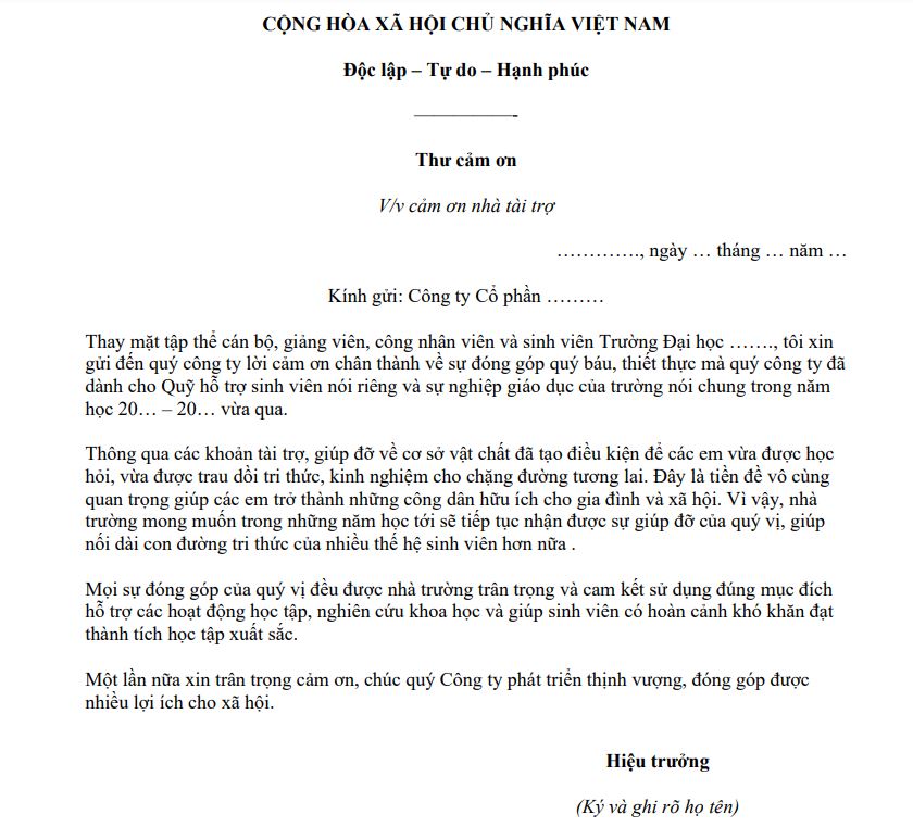 lời cảm ơn nhà tài trợ chuyến đi - Hình 3