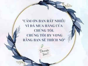 lời cảm ơn quý khách đã tin tưởng