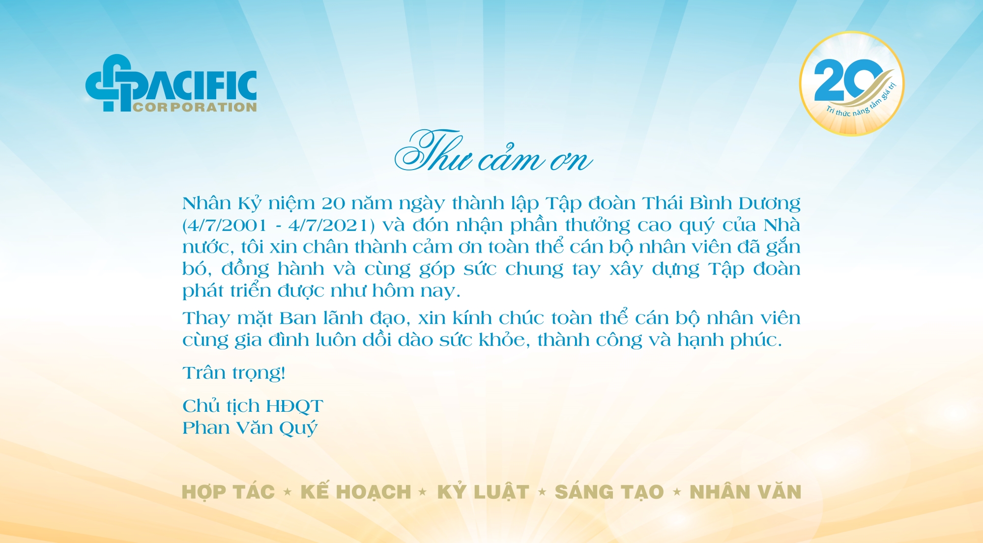 lời cảm ơn sau chuyến du lịch cán bộ nhân viên - Hình 2