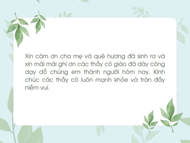 lời cảm ơn sau chuyến du lịch họp lớp - Hình 1