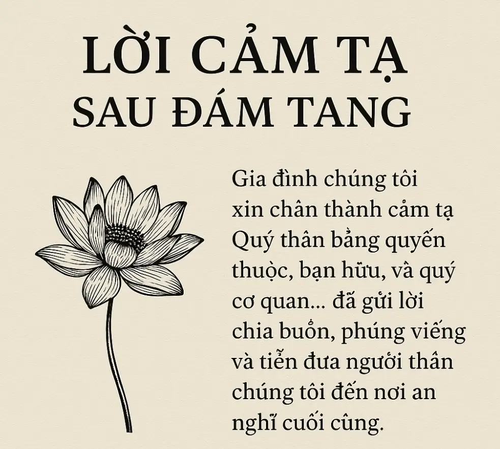 lời cảm ơn sau tour lễ - Hình 3