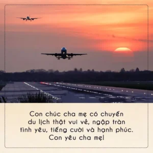 lời chúc bố đi du lịch