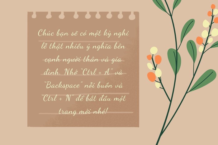 lời chúc kỳ nghỉ dài ngày - Hình 2