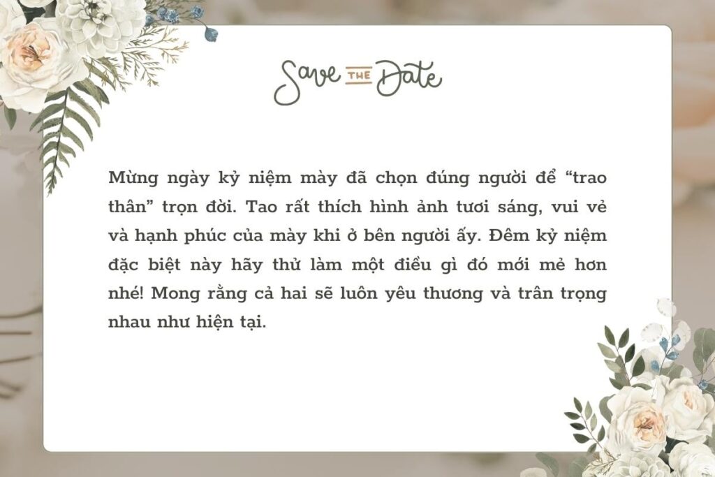 lời chúc nghỉ dưỡng sau cưới
