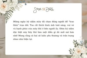 lời chúc nghỉ dưỡng sau cưới