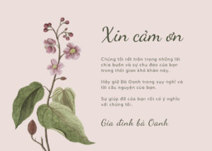 mẫu lời cảm ơn trang trọng