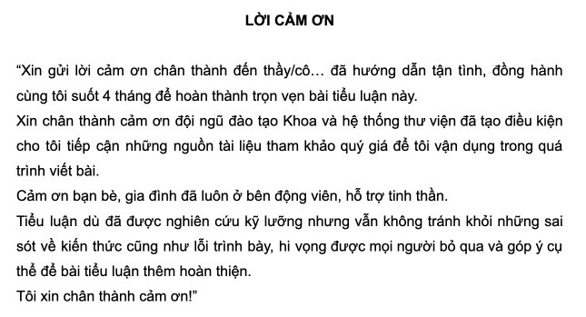 mẫu lời cảm ơn trang trọng - Hình 5