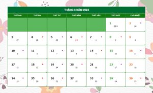 tháng 6 âm lịch đủ hay thiếu