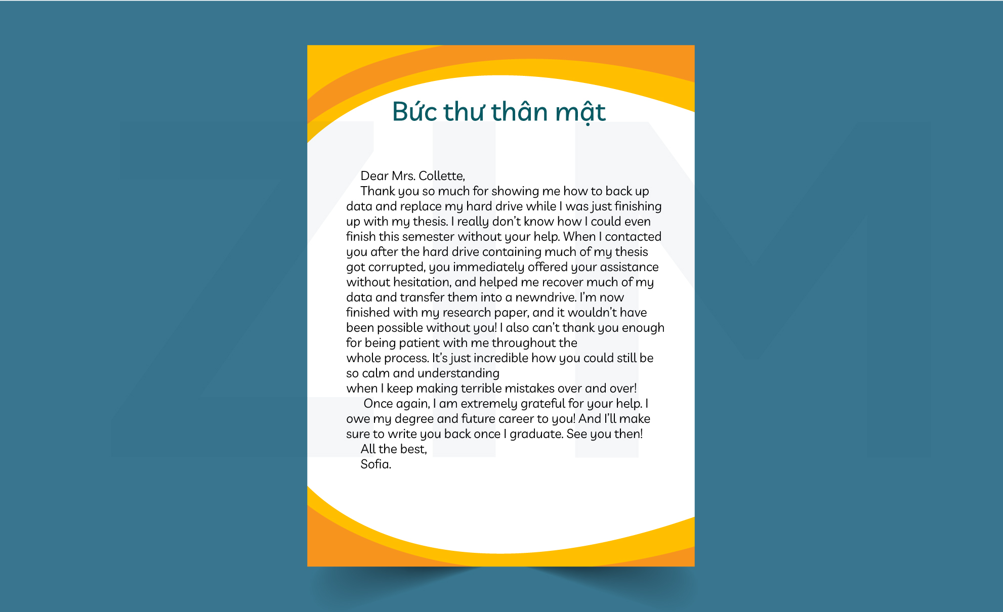 thư cảm ơn bằng tiếng Anh sau chuyến đi - Hình 5