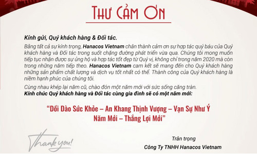 thư cảm ơn đối tác du lịch - Hình 5