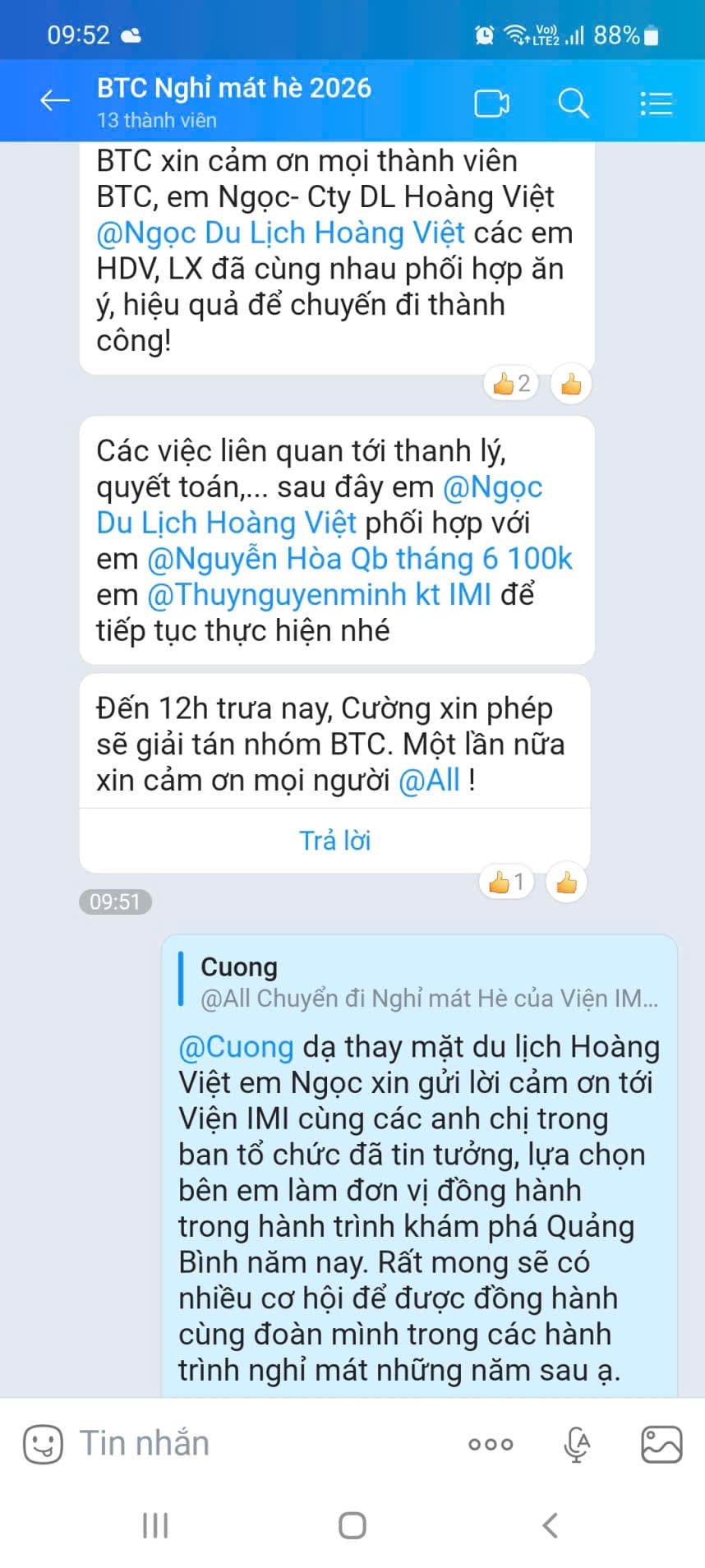 tin nhắn cảm ơn khách hàng sau tour - Hình 3