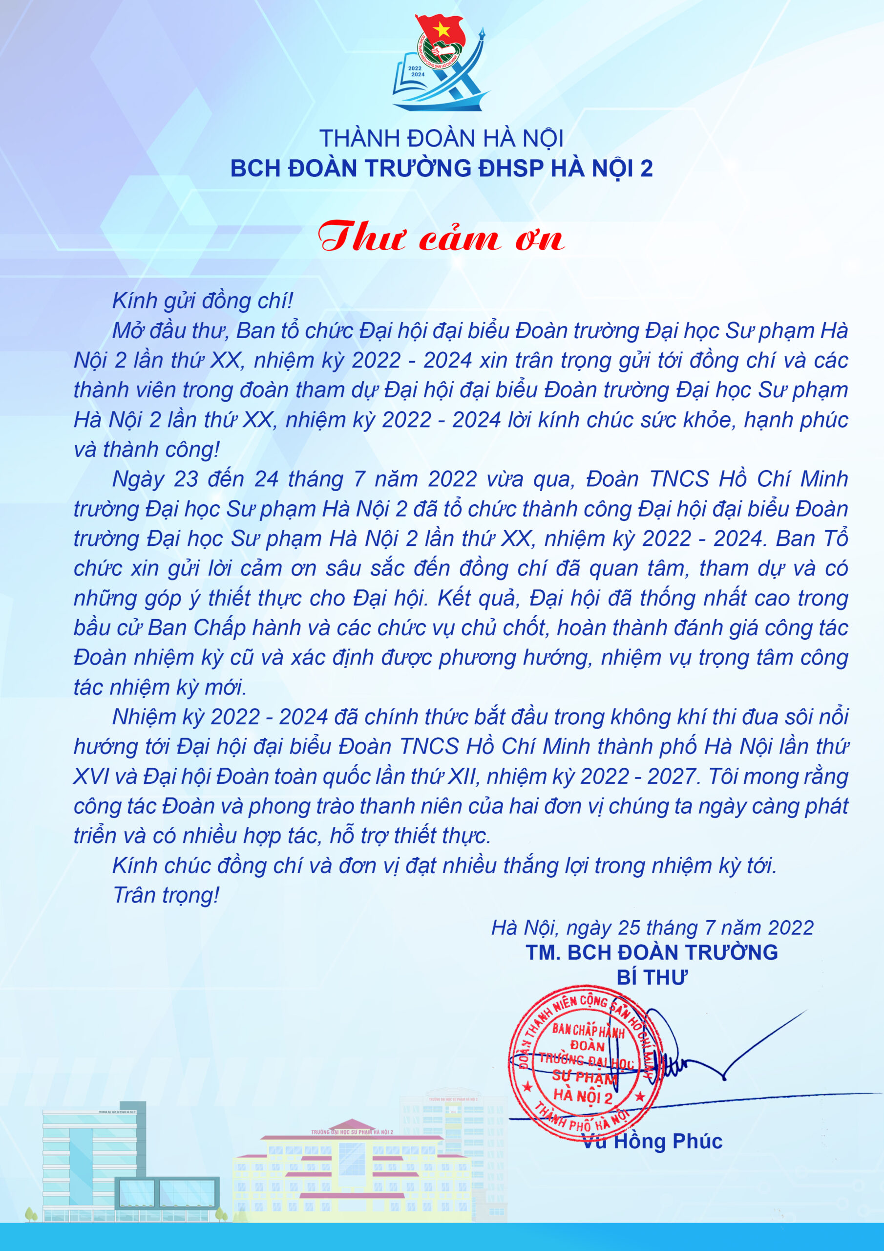 tin nhắn cảm ơn trưởng đoàn - Hình 2