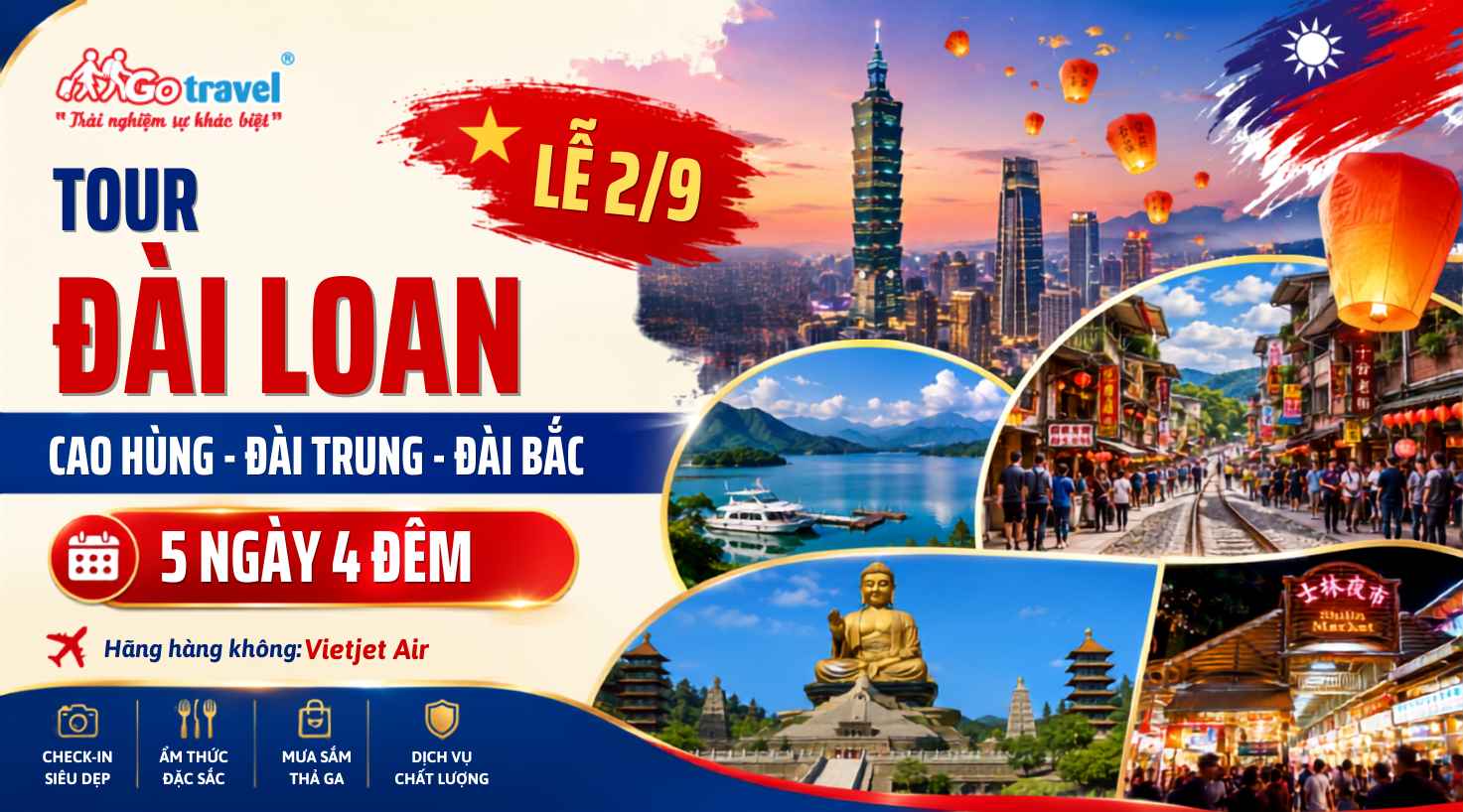 tour du lịch đài loan 5 ngày 4 đêm vietravel - Hình 4