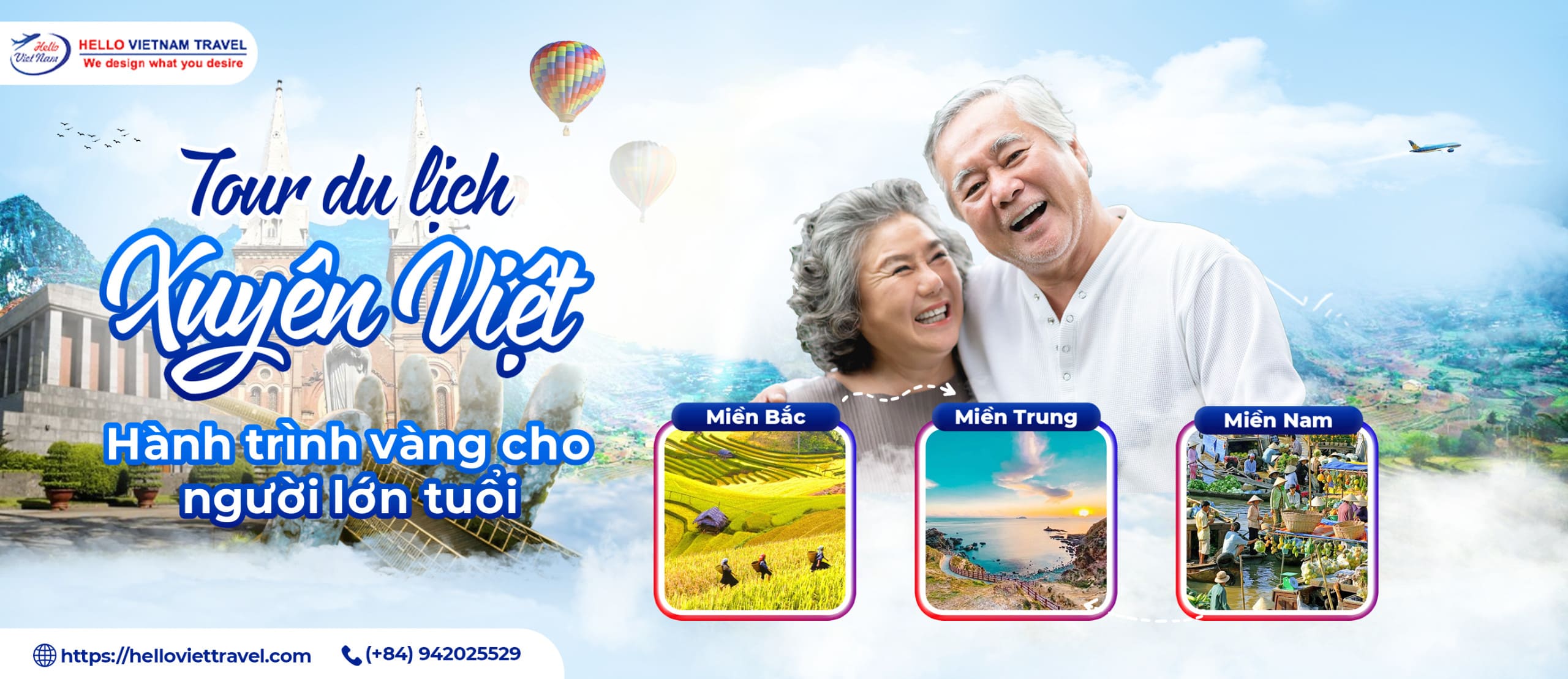 tour du lịch xuyên việt cho người lớn tuổi - Hình 1