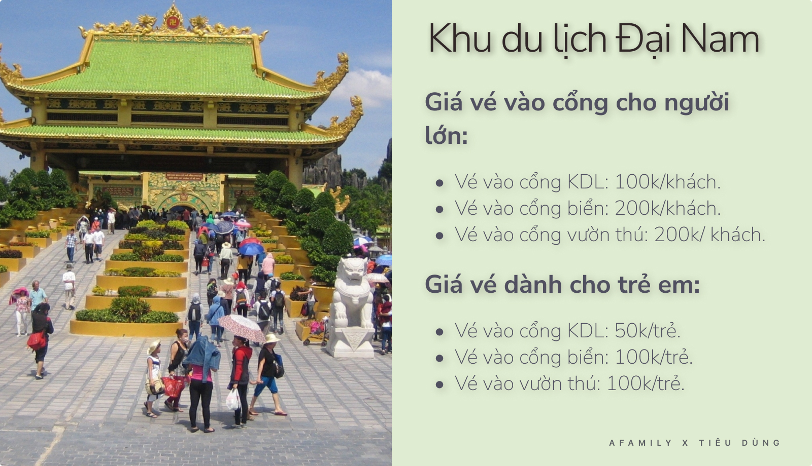 vé vào cổng khu du lịch đại nam - Hình 5